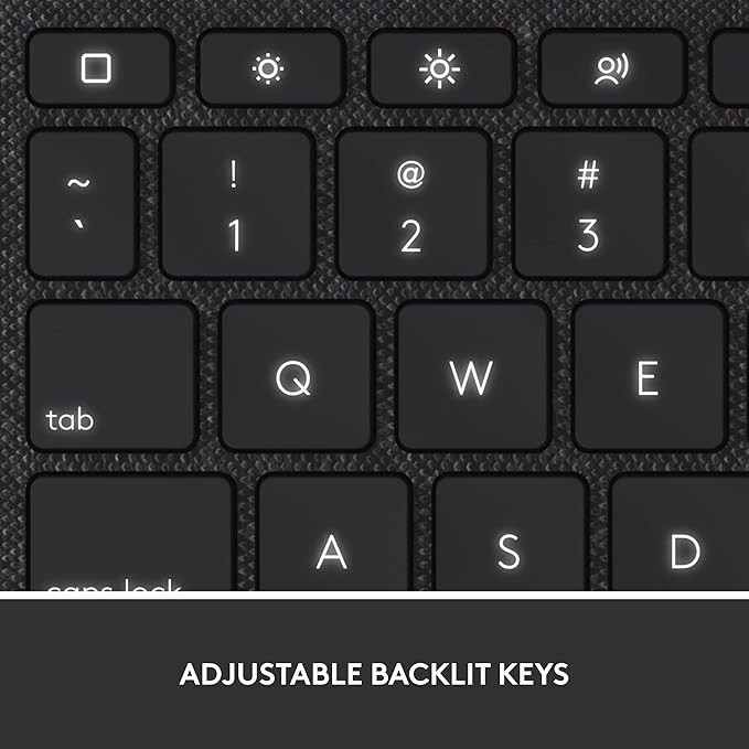 Logitech Combo Touch iPad 10th Gen Case, Detachable Keyboard, Large Precision Trackpad, Backlit Keyboard, Smart Connector - Oxford Gray