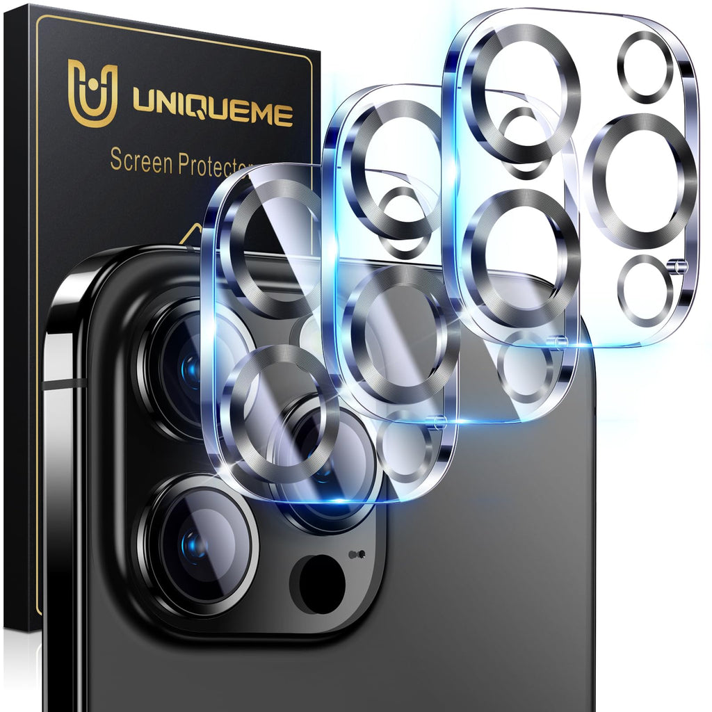 UniqueMe for iPhone 16 Pro/16 Pro Max Camera Lens Protector - Matte Black