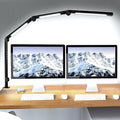 LED Desk Lamp with Clamp & Flexible Arm - 3 Light Sources, 4 Color Modes & 5 Brightness Levels, Eye-Caring Table Light with Memory Function
