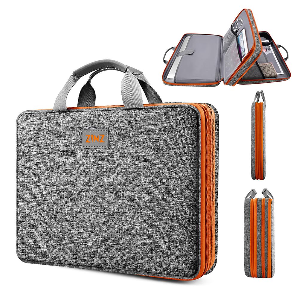 ZINZ Expandable Laptop Case 15.6 Inch Sleeve, Protective Carrying Case Compatible with MacBook Neo 16", MacBook Pro 16"/15.4", Dell XPS 16" and Most 15" 15.6" 16" Notebook，G01DG01