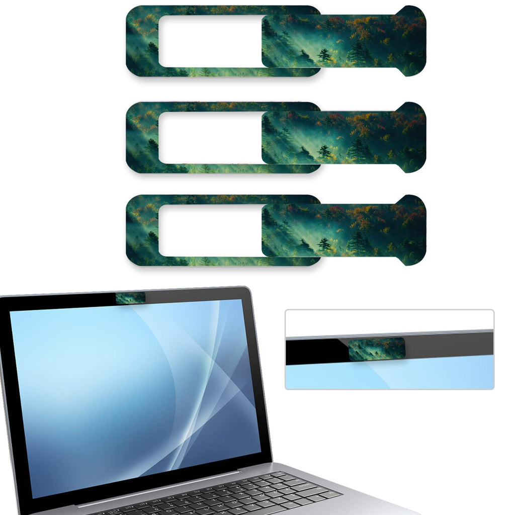Webcam Cover, 3 Pieces, Laptop Camera Cover, Privacy Shielding Capacity is Twice as Big as The Traditional, Suitable for Computer Mobile Phones, laptops, Tablets and so on (Black)