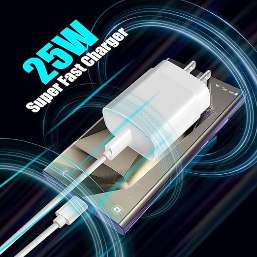 Super Fast Samsung Charger 25W USB C Android Phone Charger Block,2Pack 10FT Long Samsung Charger Fast Charging Cord Type C Wall Chargers for SamsungGalaxy S26 Ultra/S26+/S25 Ultra/S24+/S23/S22/S21/S20