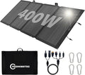 400W 42V ETFE Portable Solar Panel, IP68 Waterproof Foldable 24% High Conversion, Ultra-Light Solar Charger for Power Station RV Camping Off Grid
