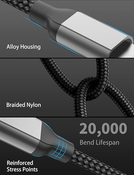 6 inch USB C to Lightning Cable Short, 0.5ft 2Pack Type C to Lightning Cord Power Delivery Fast Charging,[MFi Certified]Nylon Braided USB C iPhone Charger for iPhone14 13 12 11 Pro Max XR XS 8 SE iPad