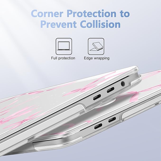 for MacBook Pro 16 inch Case 2019 2020 Release Model A2141, Plastic Hard Shell Cover with Keyboard Cover & Screen Protector for MacBook Pro 16 inch with Touch Bar & Touch ID, Bowknot