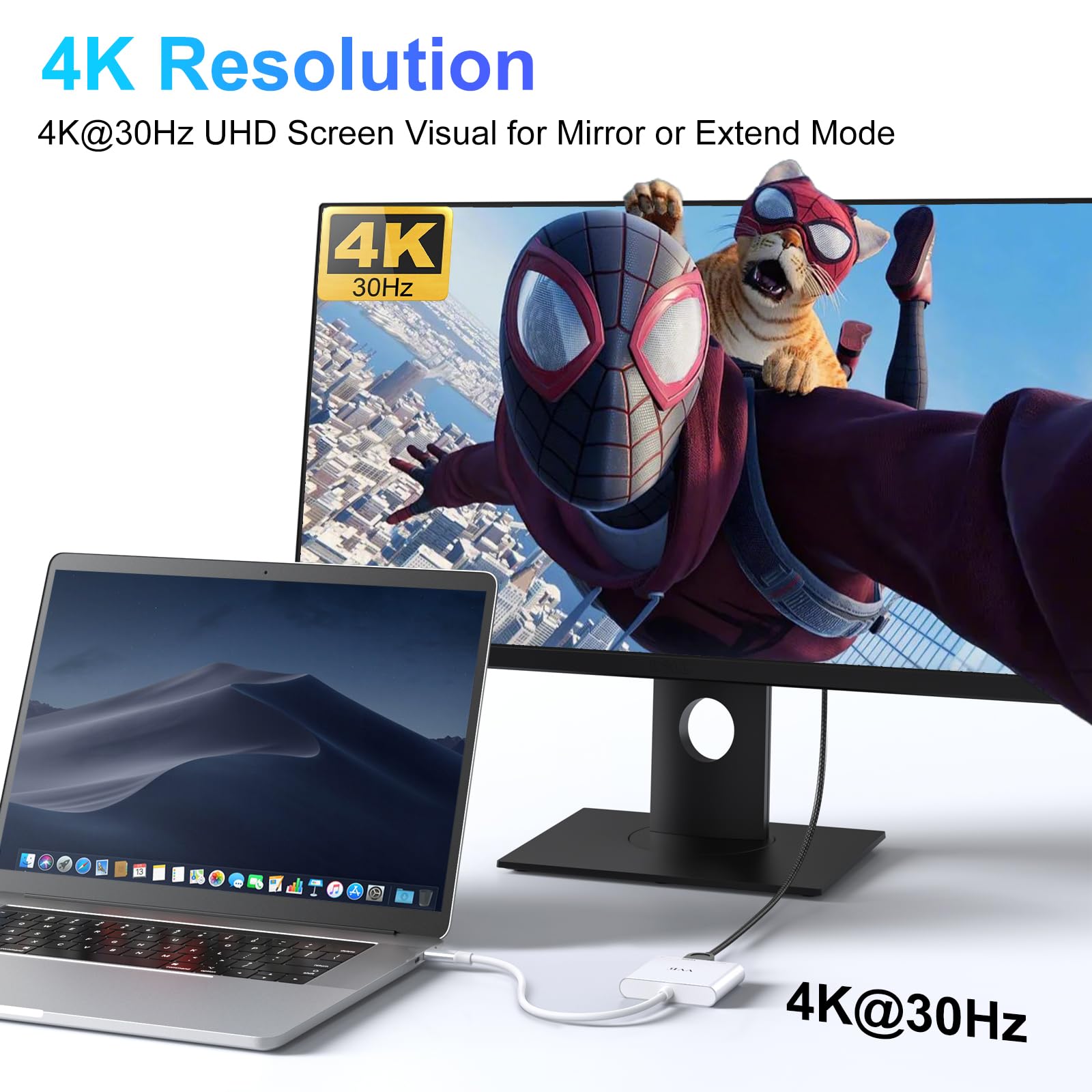 USB C to HDMI Adapter,USB-C Adapter Hub Multiport Digital AV Converter