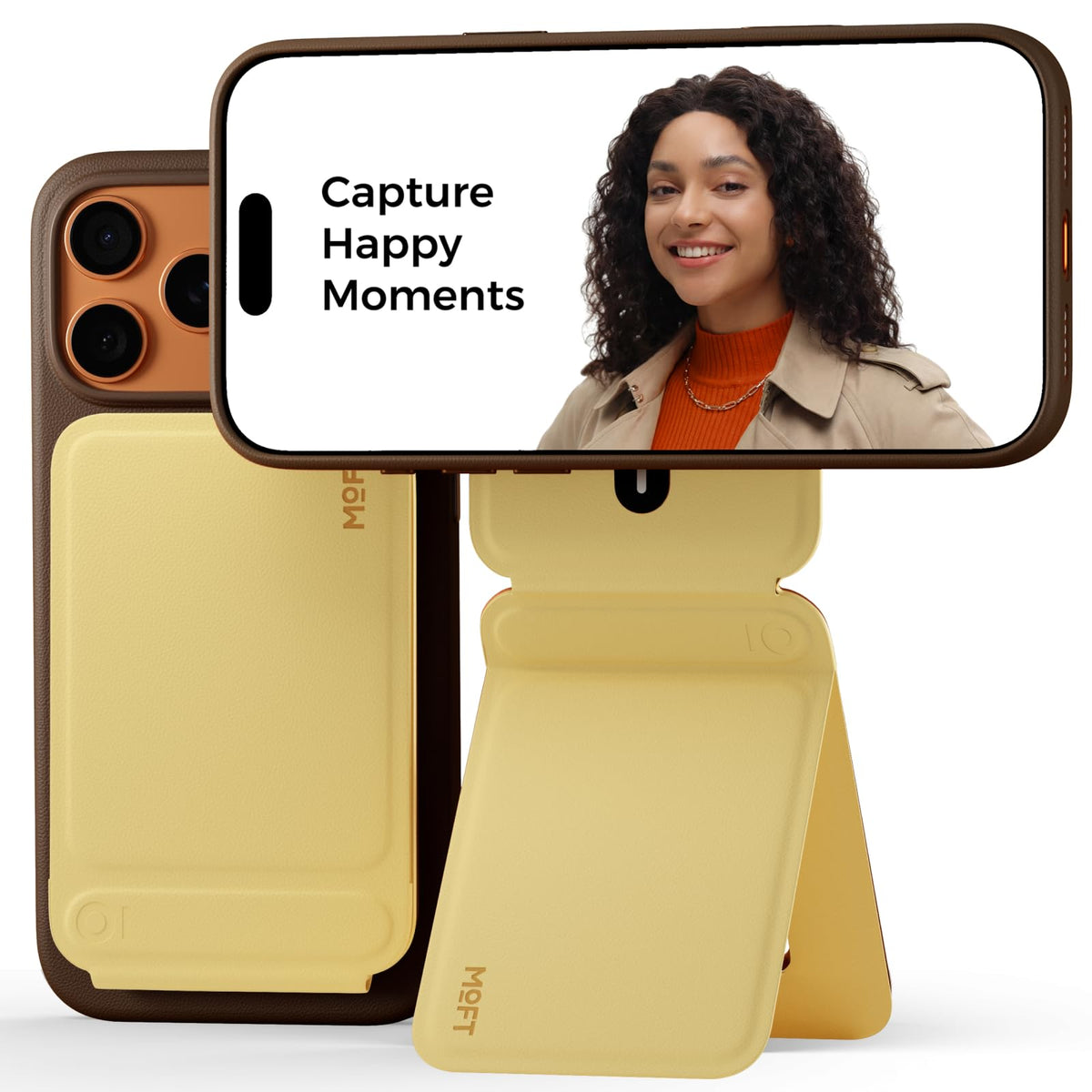 MOFT Phone Tripod Stand & Wallet, NFC Card Holder, Hold 1-2 Cards