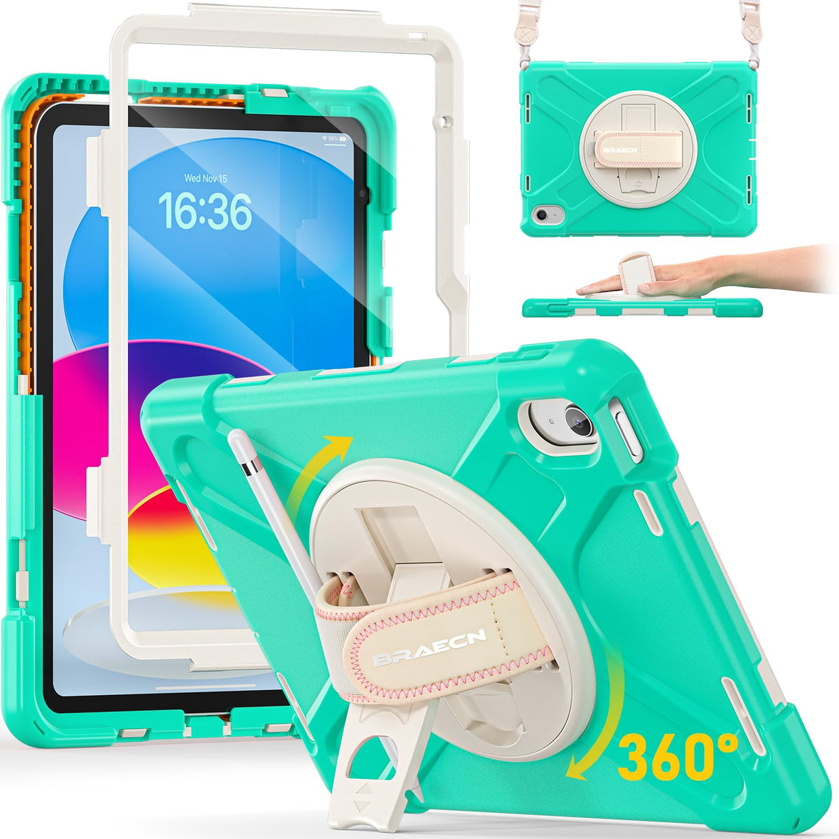 BRAECN iPad mini 5 Case, iPad mini 4 Case - Green