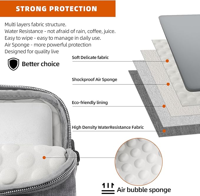 KINGSLONG 14 inch Laptop Bag with Shoulder Strap, Messenger Bag,Slim Computer Carrying Case Notebook Handbag for Men Women Fit for Acer Asus Lenovo HP Toshiba, Gray