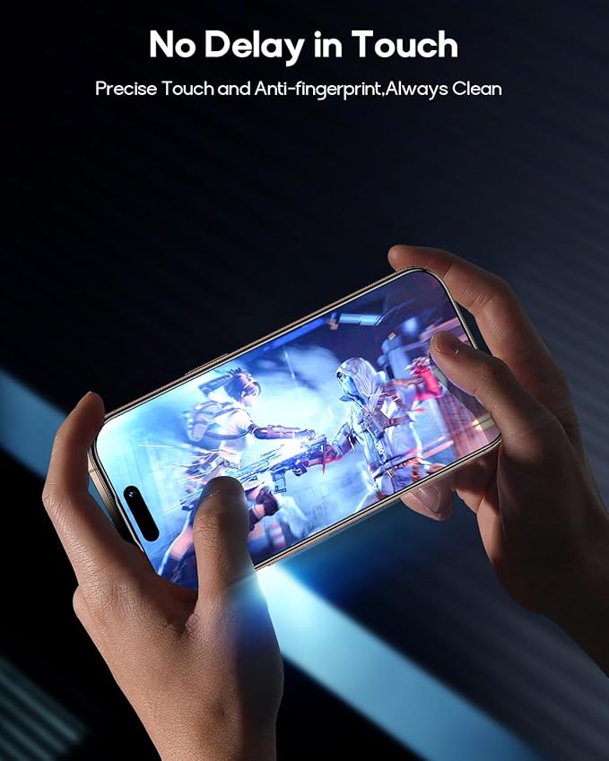 3 Pack for iPhone 15 Tempered Glass Screen Protector, Dust Free CABIN, Auto Positioning, Bubble Free, High Definition, Easy Installation,9H+ Hardness