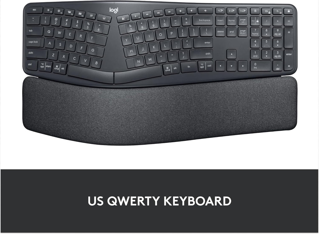 Logitech Ergo K860 Wireless Ergonomic Split Keyboard with Wrist Rest