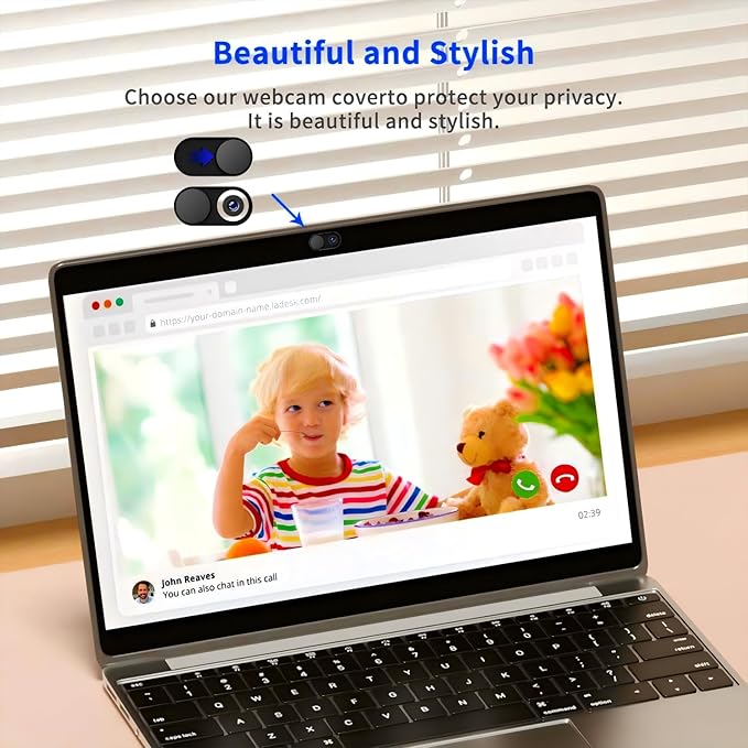 Metal Webcam Cover Slide[4 Pack Black], 0.022in Camera Cover for Laptop Computer, MacBook Pro/Air iMac iPad Tablet iPhone 8/7/6 Plus, Web Camera Blocker Protect Your Privacy [4 Pack Black]