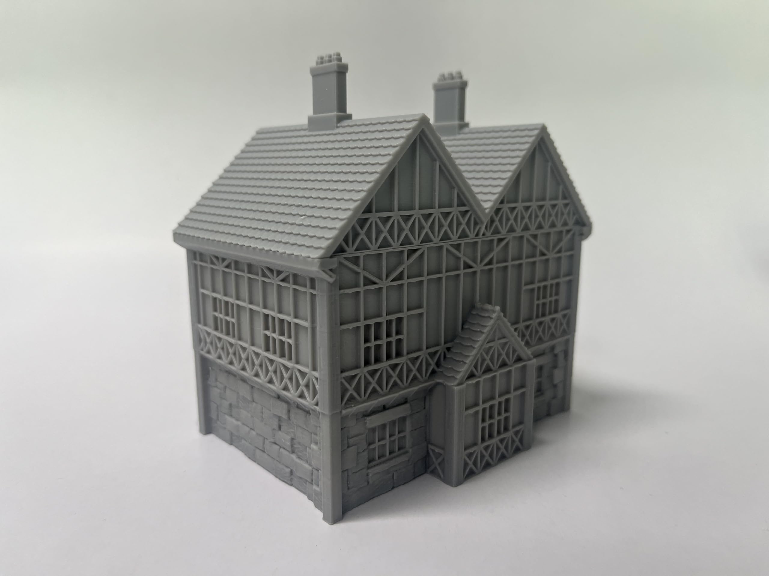 Paintable Tabletop Miniature Little Town Building Terrains - 18mm Scale Dioramas Building Set Scenery with Medieval Architecture Style by HAUTICO (HVillageHouses4-1)