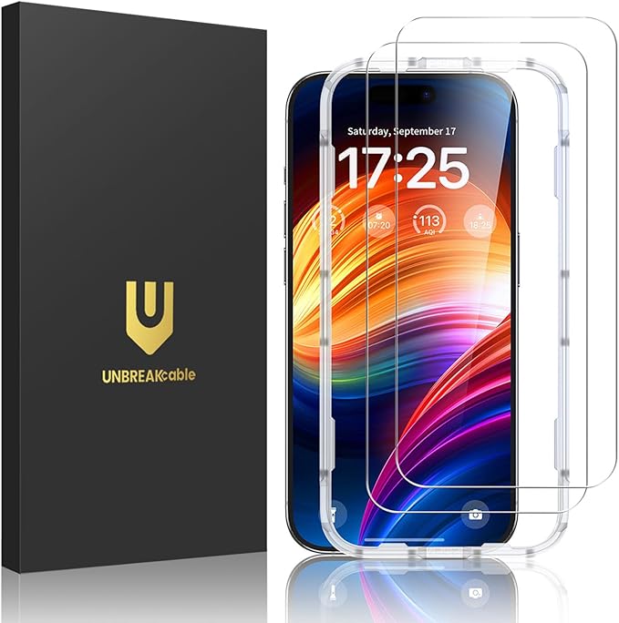 UNBREAKcable 2-Pack Screen Protector for iPhone 13 Pro/14/13