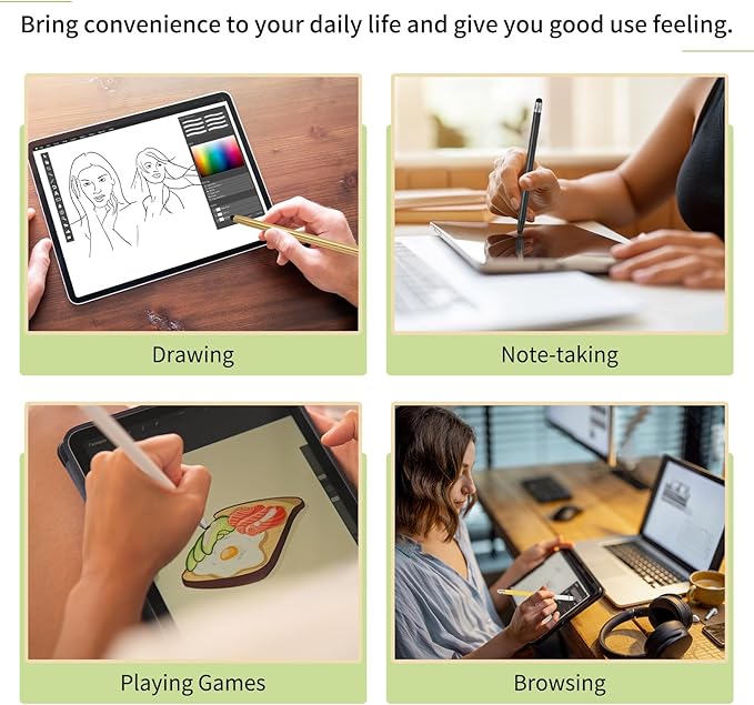 MECCANIXITY 60Pcs Replacement Stylus Pen Tips 5.5mm Conductive Capacitive Touch Screen Pens Tips Silicone Rubber, Black