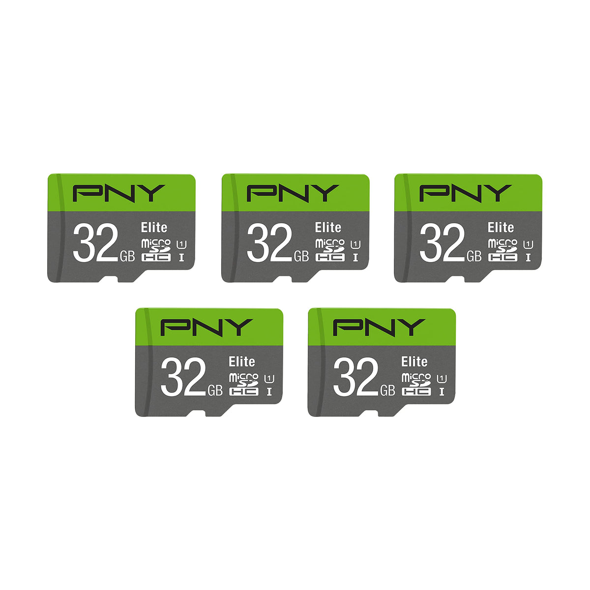 PNY 128GB Elite C10 U1 V10 microSDXC Flash Memory Card 2-Pack, UHS-I