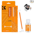 K&F Concept 16mm APS-C Sensor Cleaning Kit, Mirrorless Digital Camera Lens Cleaner Kit - 20ml Sensor Cleaner & 10 X Double-Tipped Sensor Cleaning Swabs for APS-C Type CMOS & CCD Sensors
