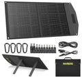 MARBERO 100W Portable Solar Panel 100 Watt Foldable Solar Panel for Power Station with USB & DC 18V Output(10 Connectors) 23% Conversion Efficiency IP68 Waterproof for Camping Outdoor Home Cloudy