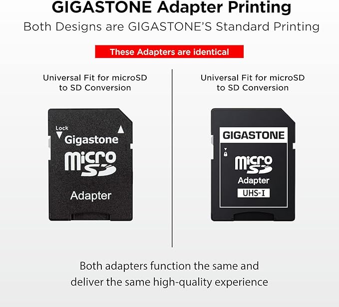 GIGASTONE 64GB Micro SD Card 10-Pack, A1 V30 4K Video Recording, Surveillance Security Cam Action Camera Drone Professional, 90MB/s Micro SDXC UHS-I Class 10