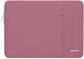 MOSISO Laptop Case 16 inch, 15-15.6 inch Laptop Sleeve Compatible with MacBook Pro 16 M4 M3 M2 M1, HP Acer Dell Lenovo ASUS Notebook, Polyester Vertical Computer Sleeve Bag with Pocket, Dusty Rose