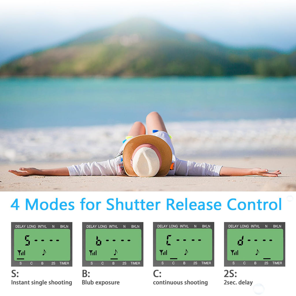 AODELAN Camera Wireless Shutter Release Timer Remote Control for Canon