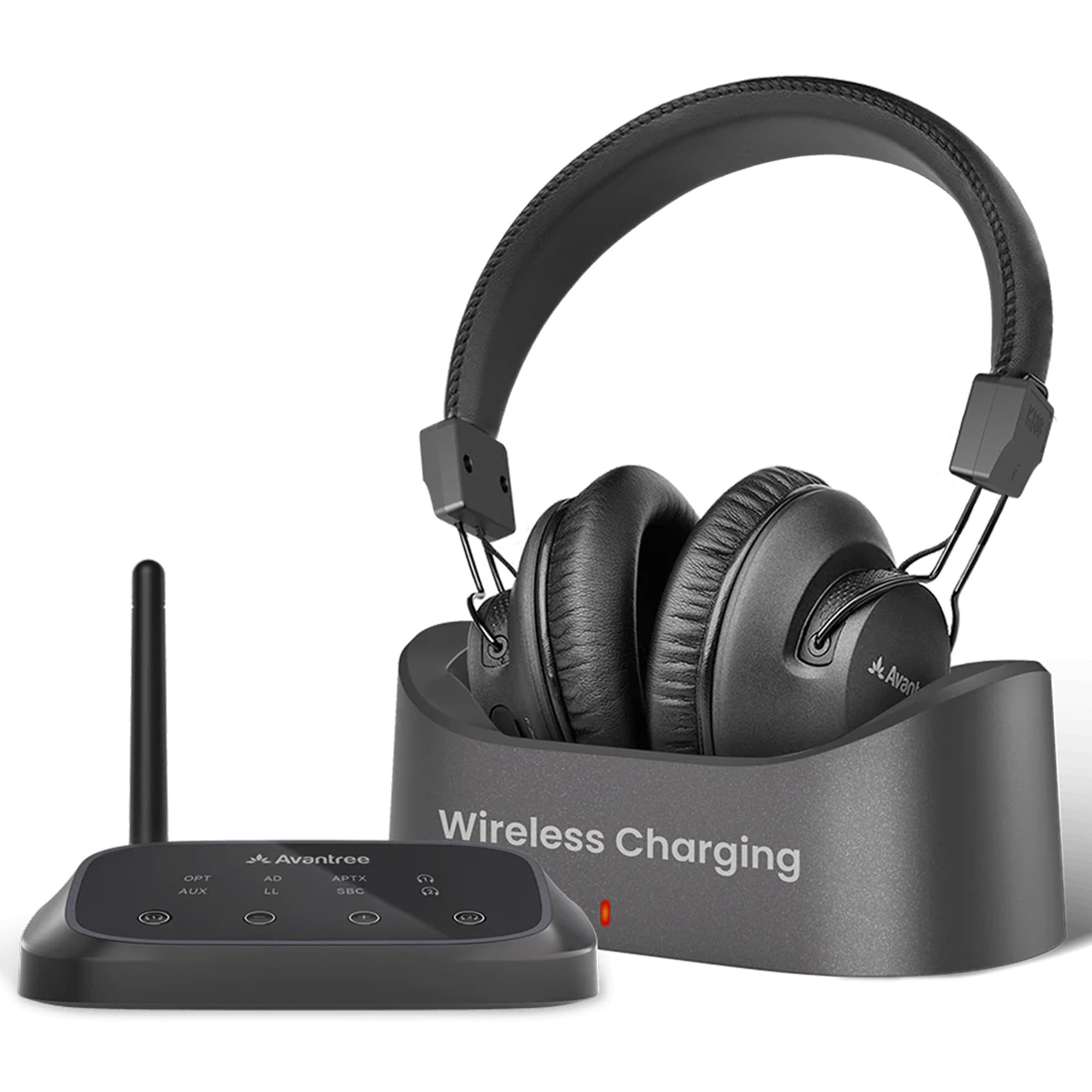 Avantree HT5009 Plus -Wireless TV Headphones with aptX-Adaptive Transmitter