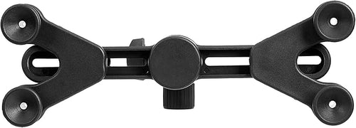 Amazon Basics Adjustable Tablet Holder for Music Stand, Secure Portable iPad Holder with 360 Degree Swivel, Fits 7-11" Screens, Black