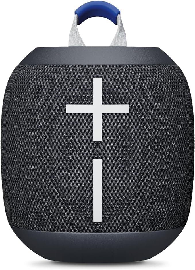 Ultimate Ears WONDERBOOM 4 Waterproof Bluetooth Outdoor Speakers with Big Bass & 360-Degree Sound, Dustproof Floating Wireless Speaker, 131ft Range - Black