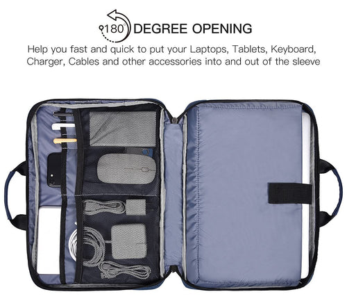 14-15 Inch Laptop Sleeve Case Men Women Bag for MacBook Pro 14 M5/M4/M3/M2, Macbook Air 15 M5/M4/M3, HP Pavilion/Chromebook 14, Dell Inspiron 14, Lenovo Acer ASUS Chromebook 14, Surface 15 Case,Blue