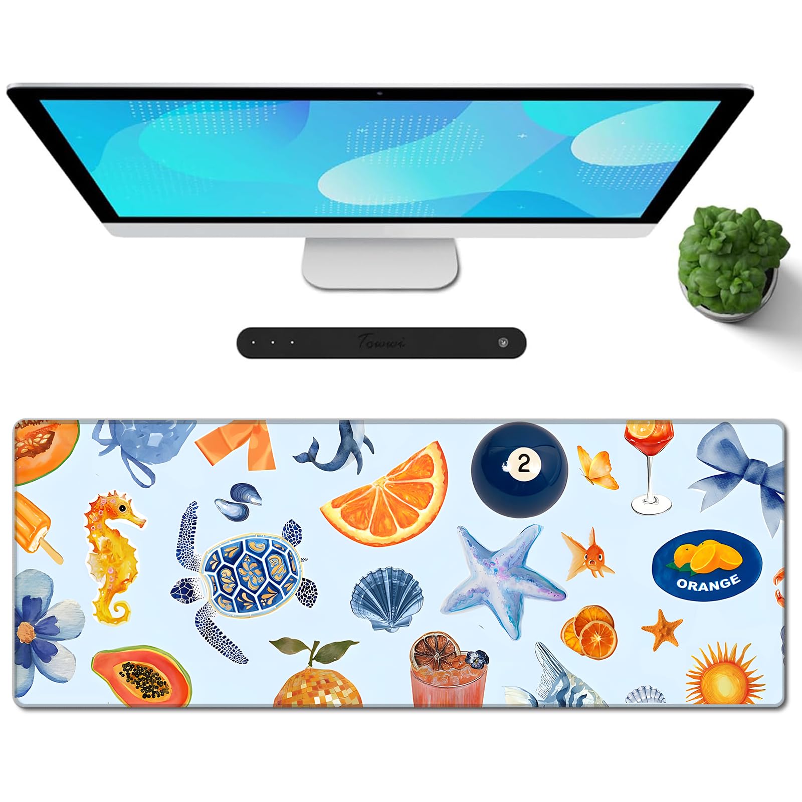 Galdas Gaming Mouse Pad XXL XL Large Long Extended Big Mousepad Non-Slip Rubber Keyboard Mouse Pad with Stitched Edges for Laptop Home Office (31.5x11.8x0.08 Inch) -Shell 2025