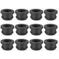 PATIKIL 18mm / 11/16 Inch Drill Hole,9/16 Inch ID Rubber Grommets, 12Pcs Top Hat Grommet for Wiring Eyelet Ring Gasket Automotive Firewall Cable Hole Plugs Wires Protection, Black