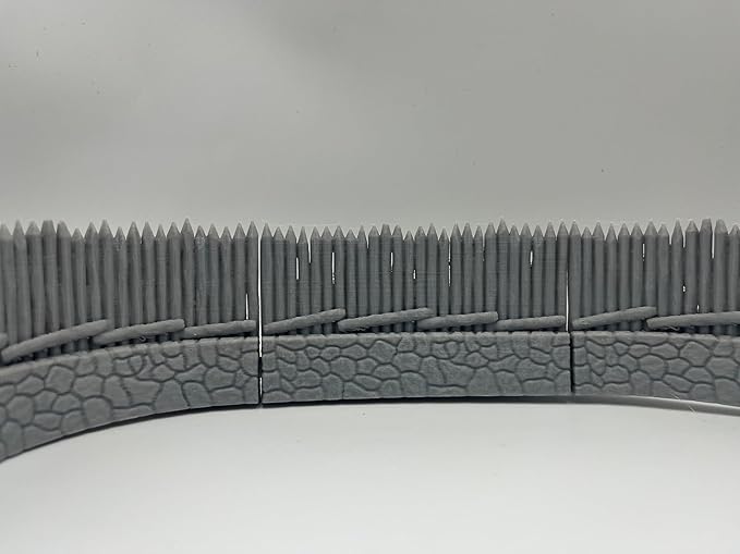 HAUTICO Tabletop RPG Village Wall Scenery and Wargame Terrain for 18mm Miniatures (Simple Edition)