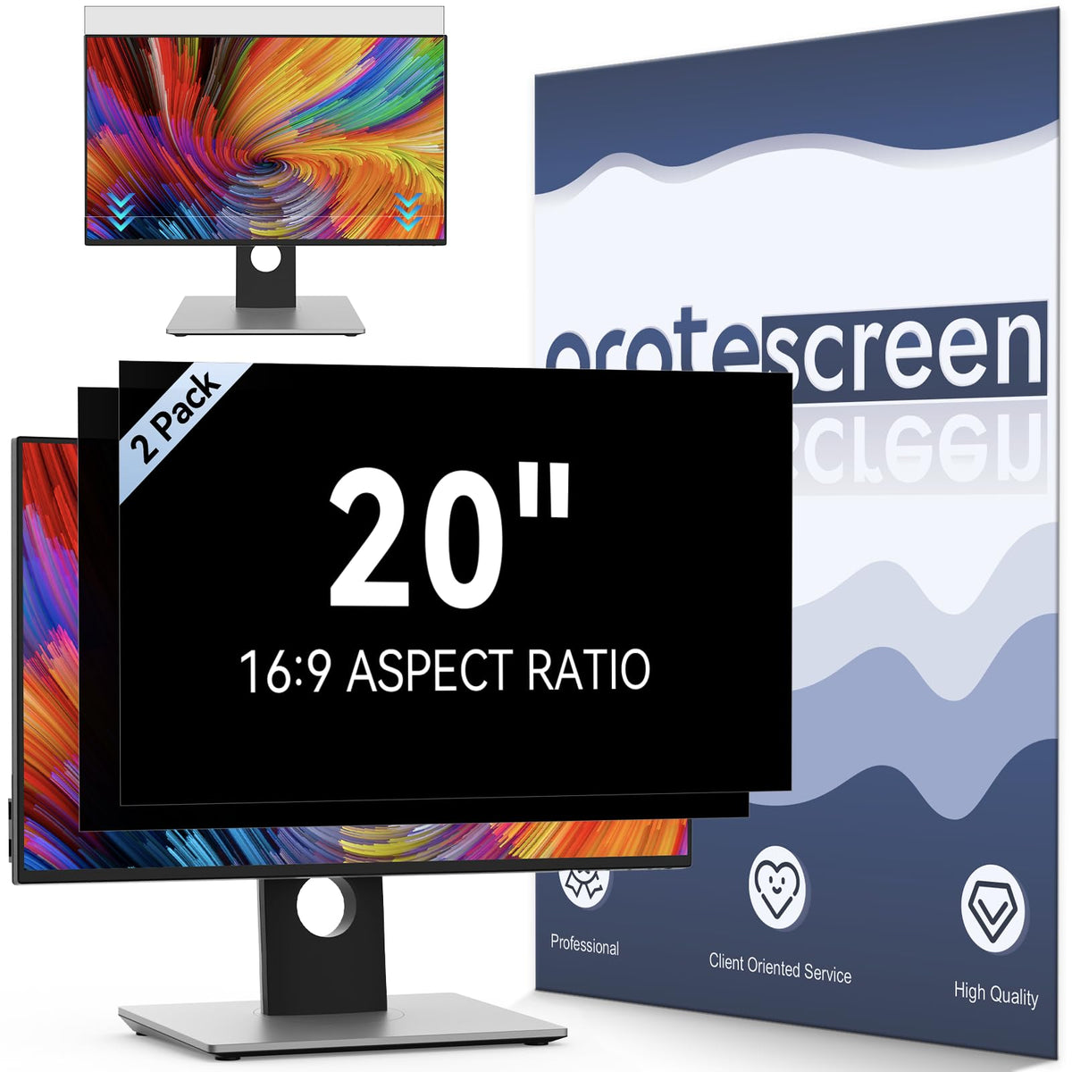 13.3 Inch Laptop Privacy Screen Compatible with Lenovo Hp Dell Acer Asus Thinkpad Envy Xps, 16:10 Aspect Removable Anti Glare Blue Light Filter Protector,13 in Computer Monitor Privacy Shield