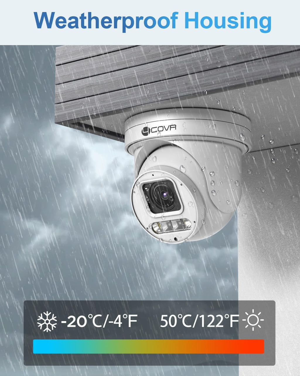 4COVR PoE PTZ Security Camera System 8 Channel 4K, 2TB HDD, LY5XCP8M0808