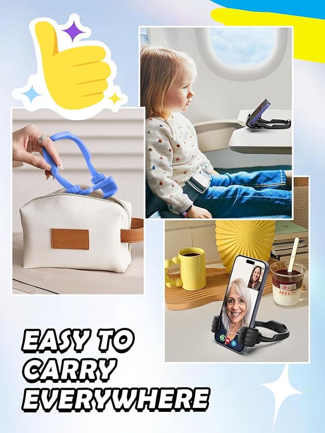 Back to School Supplies for Boys Girls Kids Cell Phone Stand - 2 Pack Thumbs Up Lazy Phone Holder for iPhone iPad mini Cellphone Stand for Desk Birthday Gifts for Teens Adults Women Men Wife Fun Gifts