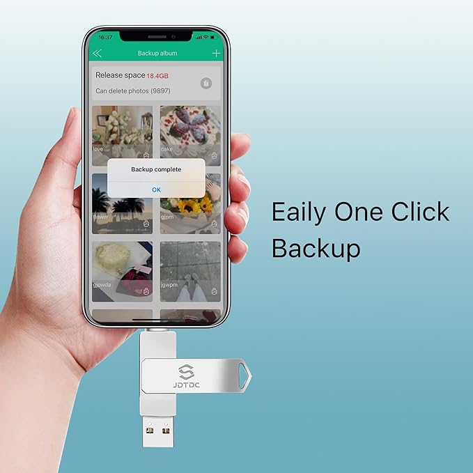 Genuine Apple MFi Certified iPhone-USB-Flash-Drive 256GB Real Capacity Genuine Lightning encrypted Backup-Photo-Stick-for-iPhone iPad Android PC Mac External-Storage Photos/Videos Thumb-Drive Pendrive