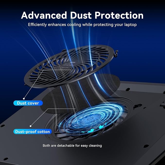 llano V12 Laptop Cooling Pad, Gaming Laptop Cooler Stand