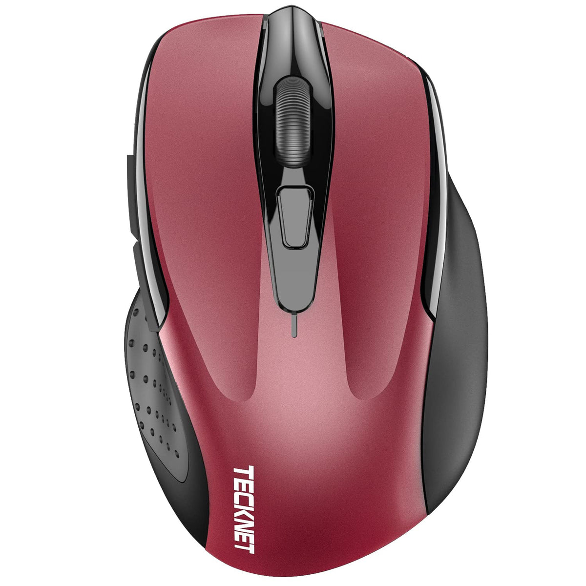 TECKNET Wireless Mouse, BT 5.0/2.4G, Silent 4800 DPI 6 Buttons, Purple