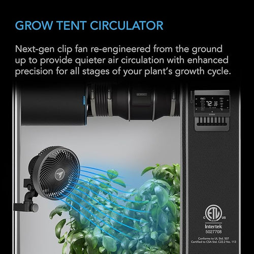 AC Infinity CLOUDRAY A6 Grow Tent Clip Fan 6”