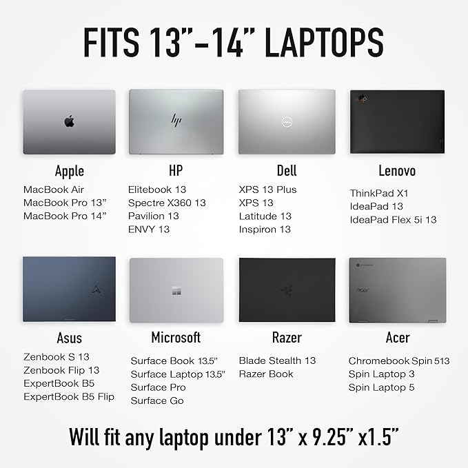 Vandel The Original Puffy Laptop Sleeve Case, 13-14 inch Laptop Sleeve Bag, Laptop Case 13.3 Inch, Compatible with MacBook Air 13/14, iPad 12.9, HP Dell ASUS, Computer Bag Cover