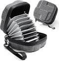 K&F Concept 10 in 1 Lens Filter Case, Hard Shell Camera Filter Pouch Up to 82mm with Hand Strap, Waterproof Camera Lens Filter Storage Wallet for ND UV CPL Filter Pouch
