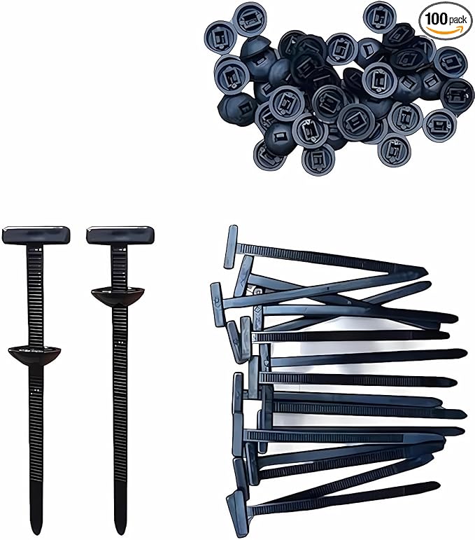 2026 upgraded heavy-duty self-locking nylon cable ties with uv protection for car repair, home, and cable management (100)