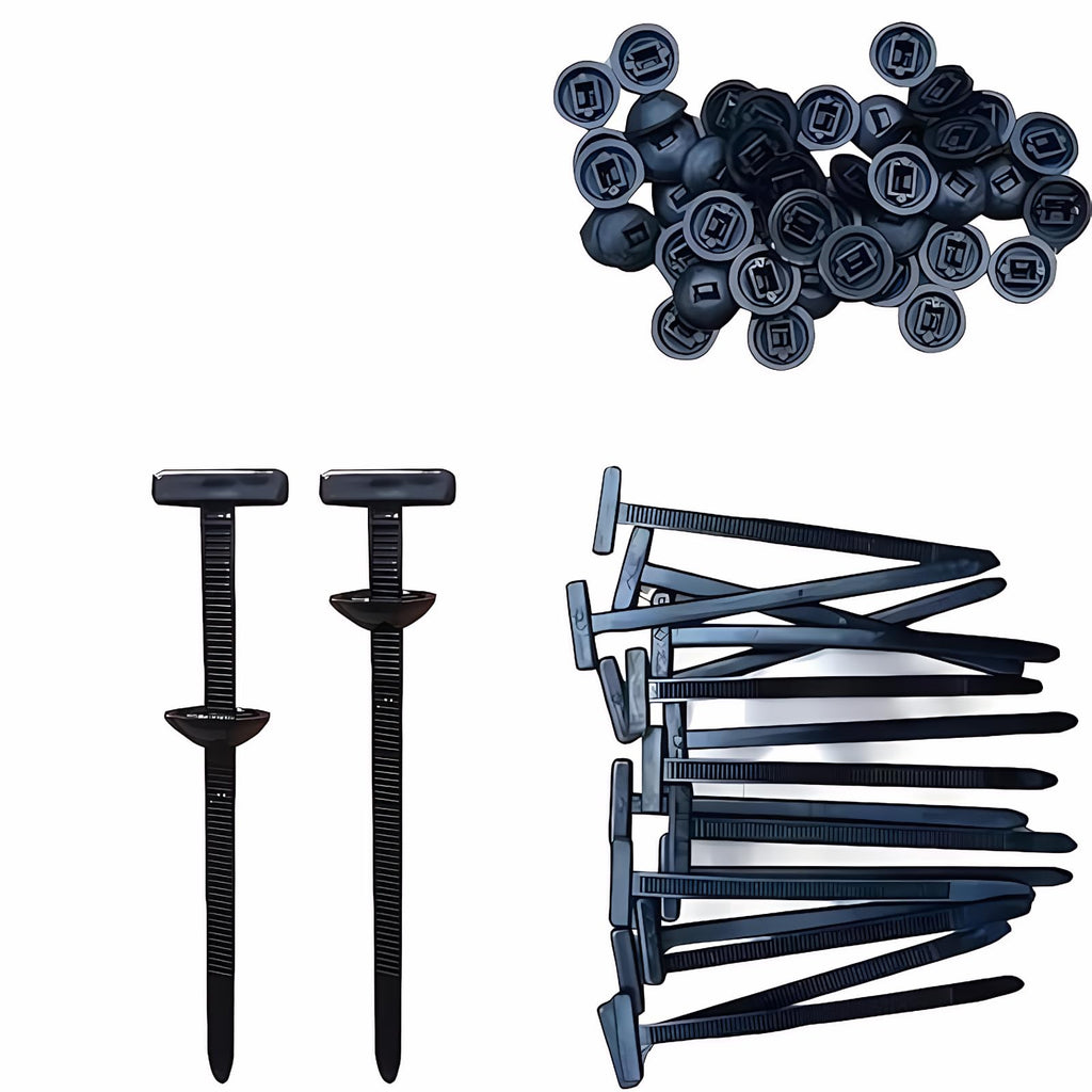 2026 upgraded heavy-duty self-locking nylon cable ties with uv protection for car repair, home, and cable management (100)