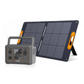 ALLWEI 500W Solar Generator with 100W Solar Panel, 512Wh LiFePO4 Battery, Portable Power Station with UPS, 1000W Surge, Backup Power for Home Blackout, Camping, Outage and Road Trip, Emergency Outdoor