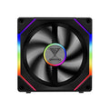 GAMDIAS 120mm ARGB PWM Case Fan, 2 Blades in 1 Fan Pack (Standard & Reverse Blades), Sync with RGB Motherboards, Easy Installation & Cable Management w/Cabless Daisy Chain Design