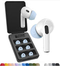 Foam Masters Ultra-Premium Memory Foam Ear Tips for AirPods Pro 1st & 2nd Gen | 3 Pairs | Black Magic Ver 6.0 | Secure | Comfort | Better Noise Cancel | Replacement Buds – Light Blue, Small