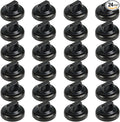 Magnet Zip Tie Mount Magnetic Zip Ties Mount Clips Base Holder Strong Multipurpose Wire Cable Holder Mount Wire Clips Management for Home Office Marine Electrical Wiring (Black, 24 Piece)