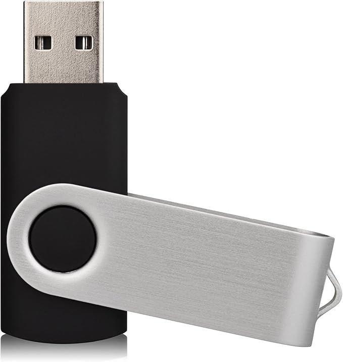 10 Pack USB Flash Drives - 32GB USB 2.0 Memory Stick - Black