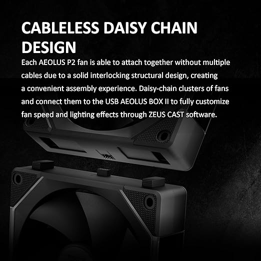 GAMDIAS AEOLUS P2-1203 120mm ARGB PWM Fan (3 Pack, no Hub), Include Reverse Fan Blade x3 & Controller, ARGB Sync, Easy Installation & Cabless Daisy-Chain Design, Silent Operation, Up to 2400RPM, Black