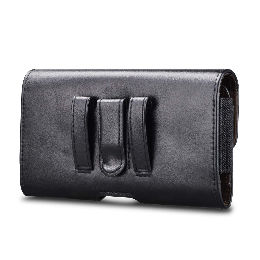 Tiflook Phone Holster for Samsung Galaxy S26 Ultra S25 FE S24 S23 S22 S21 S20 A37 5G A17 A36 A16 A55 A35 A15 A26 A56 Note 20 10 PU Leather Cell Phone Pouch with Belt Clip Loop Card Holder,Black